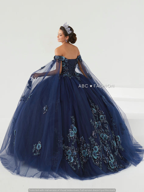 Cape Sleeve Quinceanera Dress by House ...